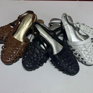 3 Pairs of Shoes. Naturalizer Flat Sandles